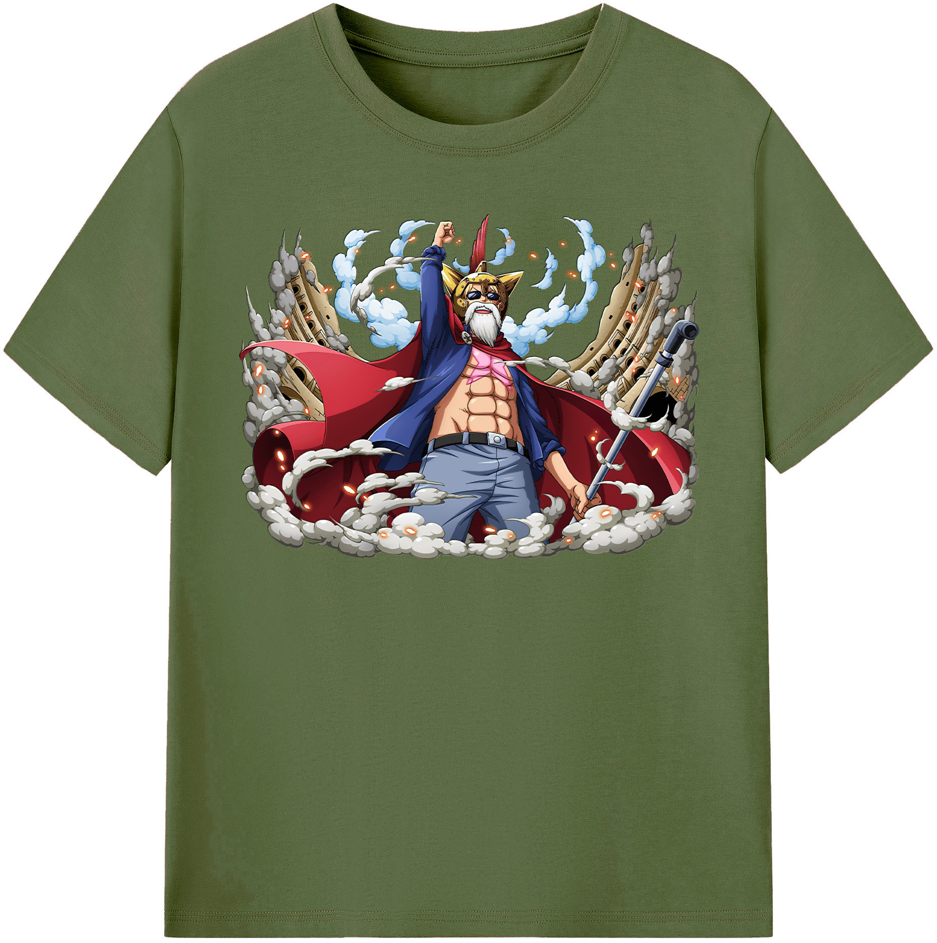 ワンピース モンキー・D・ルフィ ONE PIECE Monkey D. Luffy 綿100％半袖Tシャツ（フロントプリント）